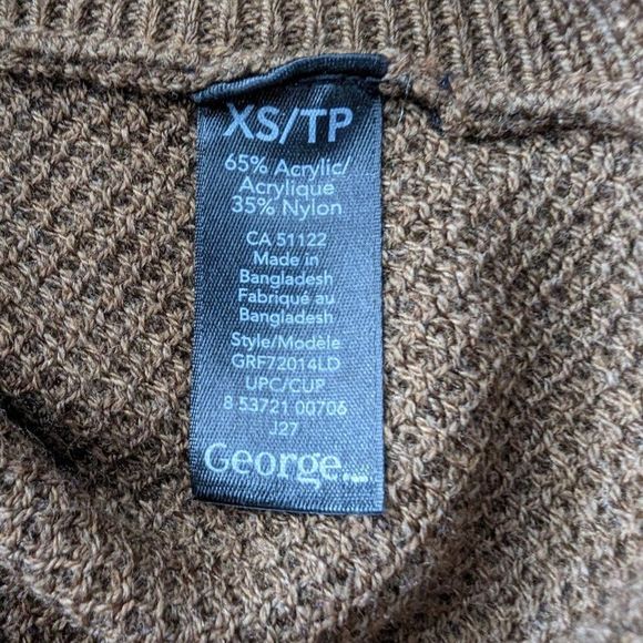 23. George Knit Cardigan Long Sleeve Brown Light knit, Rounded Bottoms, Long - Picture 11 of 11